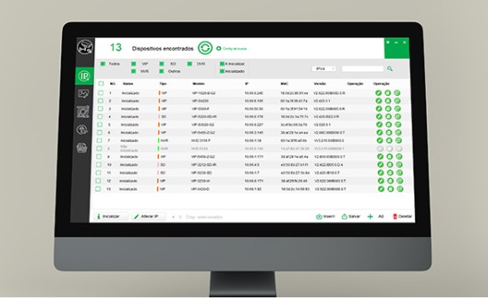 Software para dispositivos de segurança IP IP Utility INTELBRAS SP