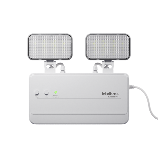 Bloco de Iluminação de emergência 1200 lúmens para área externa BLA 1202 IP65 INTELBRAS SP