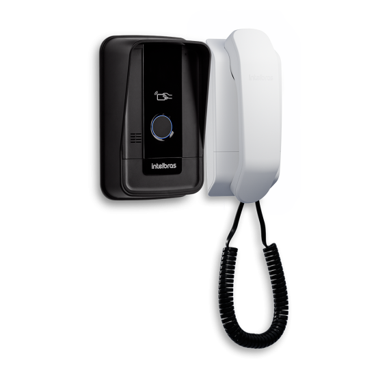 Porteiro residencial com acesso via tag RFID IPR 1010 ID INTELBRAS SP