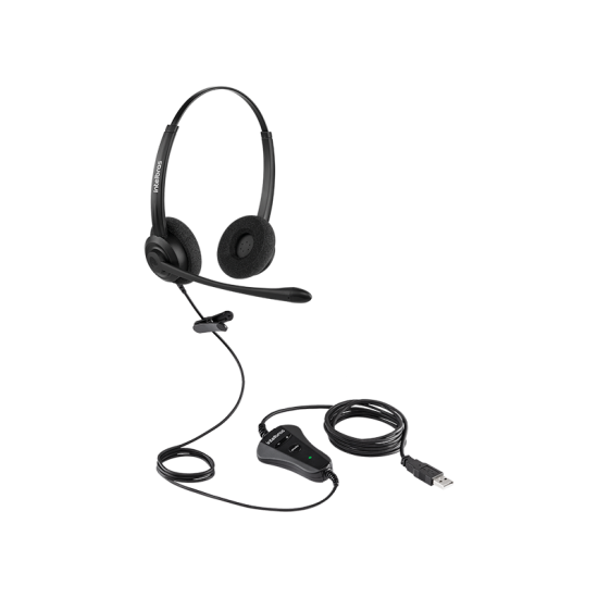 Headset biauricular USB CHS 60B USB INTELBRAS SP