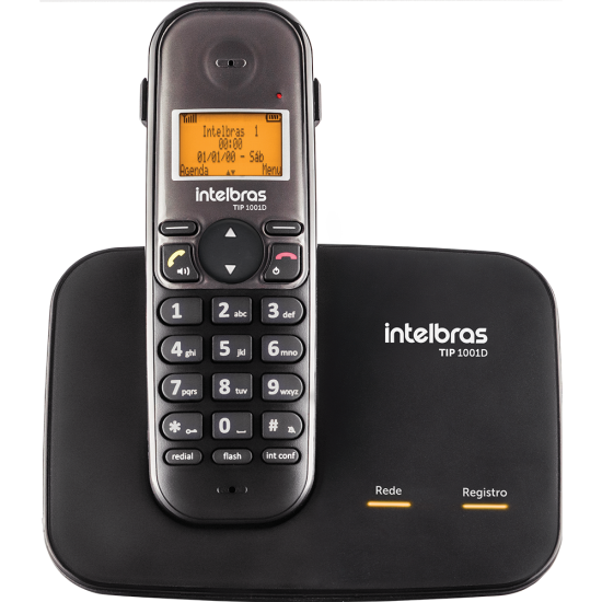 Telefone IP sem fio DECT TIP 1001D INTELBRAS SP