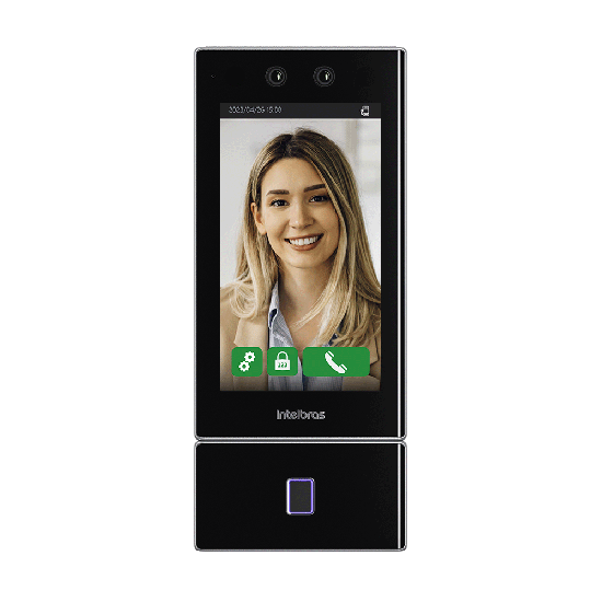 Controlador de acesso facial com biometria digital SS 5542 MF W INTELBRAS - 1 SP