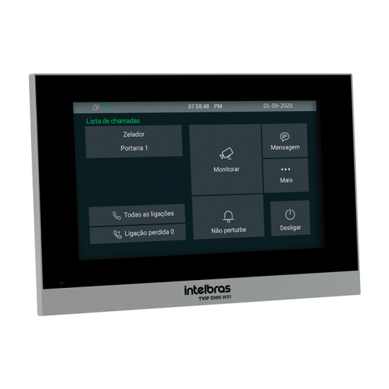 Terminal de vídeo IP universal com Wi-Fi TVIP 3000 WIFI INTELBRAS - 1 SP