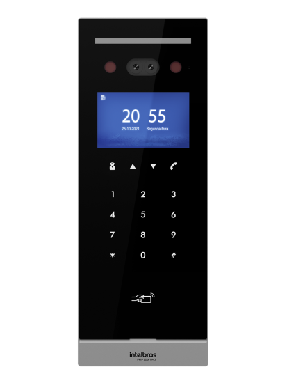 Videoporteiro IP com reconhecimento facial PVIP 2216 INTELBRAS SP