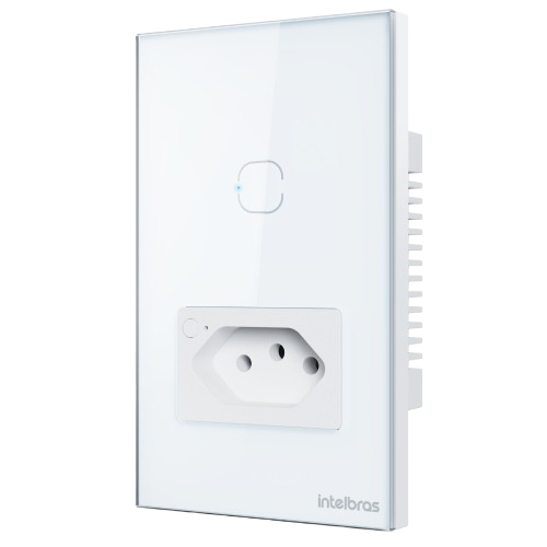 Tomada com Interruptor Inteligente Wi-Fi (1 tecla) ETS 2001 INTELBRAS SP