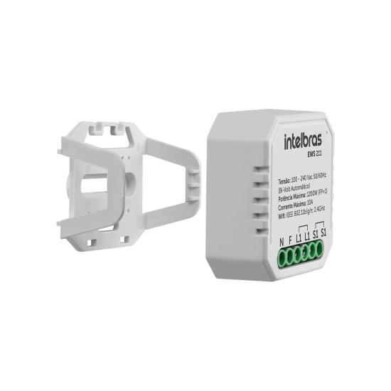 Minicontrolador smart Wi-Fi com entrada para 1 interruptor EWS 211 INTELBRAS SP