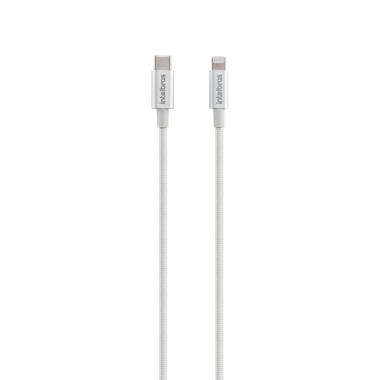 Cabo USB-C para Lightning em nylon EUCL 15N INTELBRAS SP