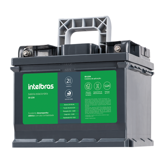 Bateria estacionária de chumbo-ácido 12V EB 1226 INTELBRAS SP