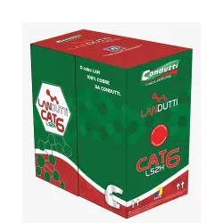 CABO LAN CAT 6 U/UTP LSZH 4PX24AWG AZUL LANDUTTI 305 M SP