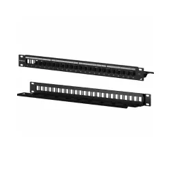 PATCH PANEL DESCARREGADO 24 PORTAS PPD24 SP