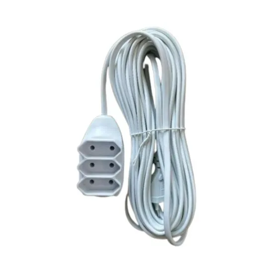 EXTENSÃO ELÉTRICA 3 TOMADAS 2 PINOS 10A 10M BRANCA EXT 2010 SP