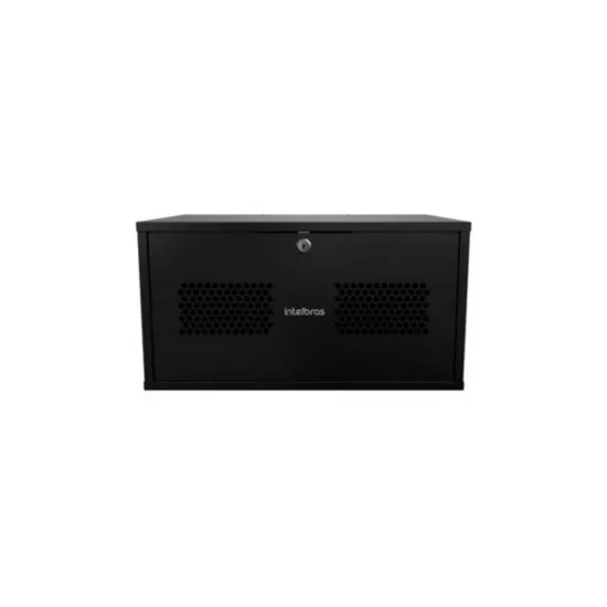 MINI RACK 05UX19PX370MM MONTADO MRM 537 PRETO INTELBRAS N SP