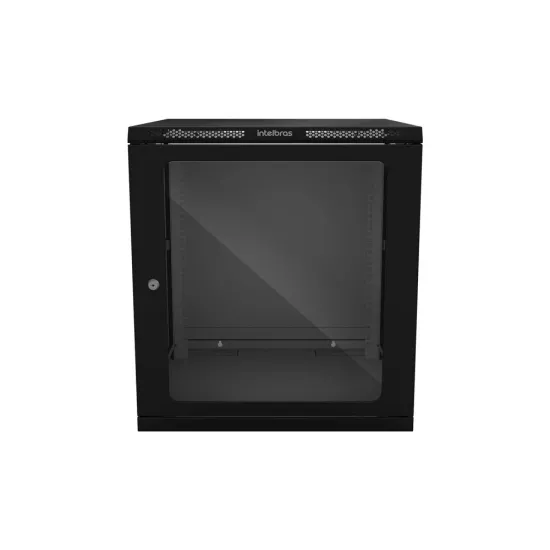 MINI RACK 12UX19PX570MM DESMONTADO PRETO MRD 1257 INTELBRAS SP