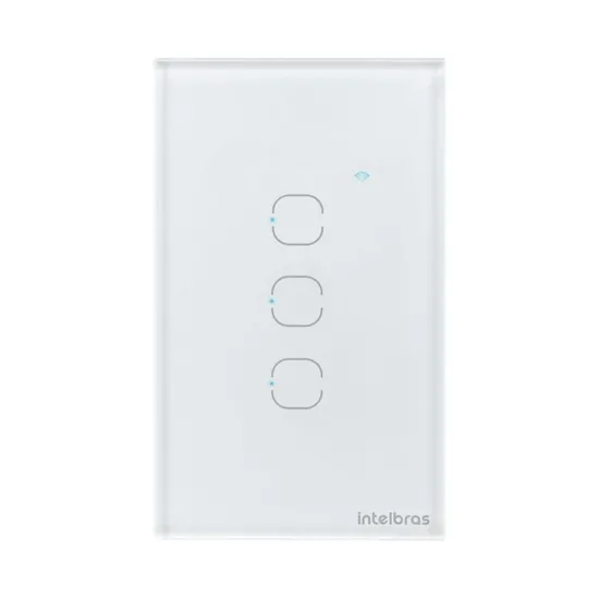 INTERRUPTOR TOUCH SMART WI-FI 3 TECLAS EWS 1003 - BRANCO SP