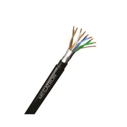 CABO LAN CAT 5E PRETO 4 PARES DUPLA CAPA BLINDADO - 100 M SP