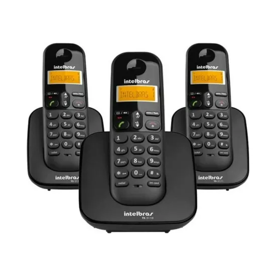 TELEFONE SEM FIO TS 3113 + 2 RAMAIS - STS SP