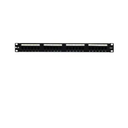 PATCH PANEL 24 PORTAS CAT 6 COM GUIA TRASEIRA SP