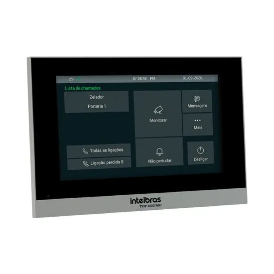 TERMINAL DE VÍDEO IP UNIVERSAL TVIP 3000 WIFI PRETO SP
