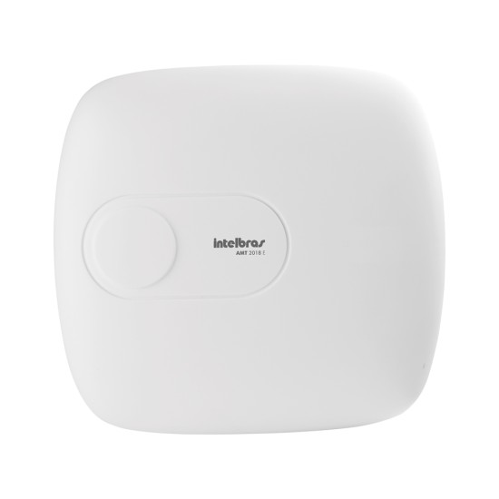 Central de Alarme Intelbras AMT 2018E, Alarme monitorado com 18 zonas (8 + 8 + 2 com fio + 24 sem fio), Via Linha Telefônica/Ethernet, Discadora