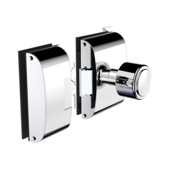 Fechadura Elétrica Para Porta de Vidro (Vidro/Vidro) Com Rasgo e Abertura Interna - Soprano