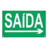 Placa De Sinalizacao New Slim Br-vd Saída Seta Dir