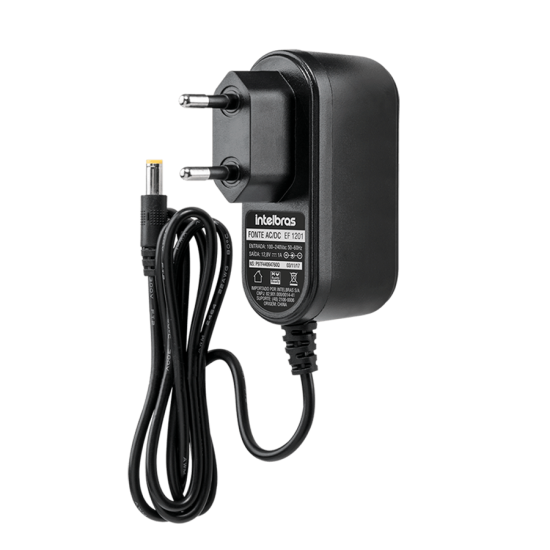 Fonte de Alimentação Intelbras EF 1201 Multicâmera Bivolt 12V 1A