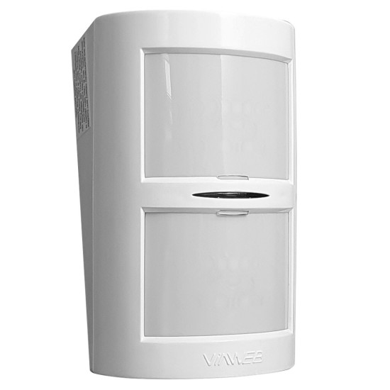 Sensor de Presença Infravermelho iBUS IVP Duplo ViaWeb Sem Fio, Alcance de 30 metros, 3 Níveis de Sensibilidade