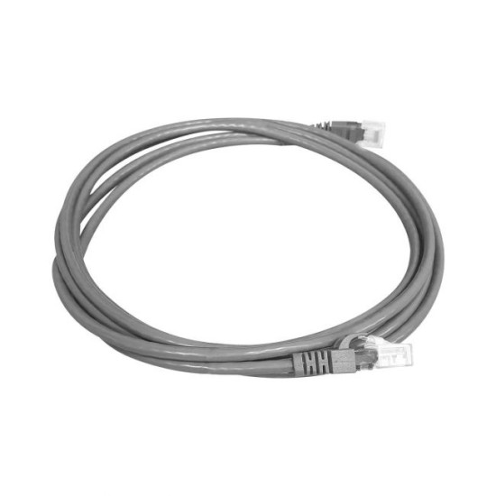 Patch Cord UTP Fast Track CAT5e Cinza Com Capa Protetora Moldada 1,5m