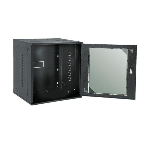 Rack 19" Para Parede 6U x 470mm Com Porta Frontal Acrílica