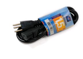 CABO DE FORÇA PARA CPU MONITORES E ELETRONICOS 3X0,75MM X 1,5M (A