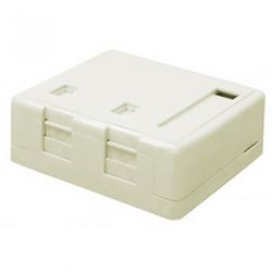 Tomada De Superfície 2 Portas Rj-45 Bege