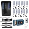 Kit Porteiro Eletrônico Coletivo 12 Pontos Intelbras Collective 12 - Central de Interfone Coletivo + Interfone Interno + Cartão de Proximidade + Fechadura Elétrica + Botão de Saída + Sensor de Porta