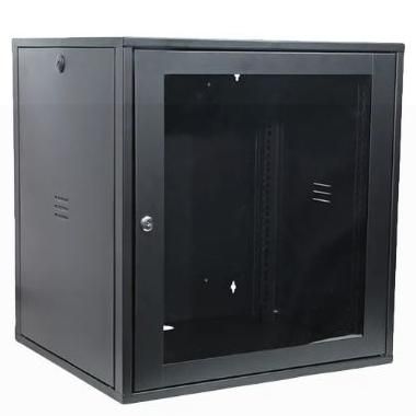 Rack 19" Fechado Para Fixação em Parede 16U x 670mm Preto