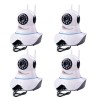 Kit 4 Câmeras de Segurança IP Sem Fio Wifi HD 720p Robo Wireless