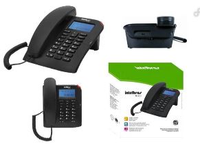 TELEFONE COM FIO ID TC 60ID PRETO - INTELBRAS