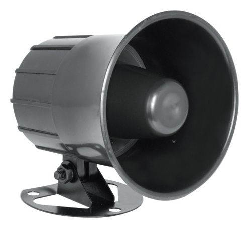 Sirene Corneta Magnética de Alta Potência Preta 12v 27855