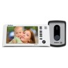 Kit Vídeo Porteiro Interfone Intelbras IV 7010 HF Viva Voz, Visualiza até 04 Cameras, Atende por Celular, abre 2 portões, Tela LCD 7 polegadas