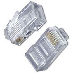 Pino Jack Rj-45 8x8 Cat 5e Macho Pacote Com 50 Pecas