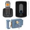Kit Intelbras Interfone Porteiro Residencial Sem Fio TIS 5010 + Fechadura FX 2000