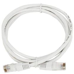 Patch Cord Cftv 2,5 M Cat 5 Rj45/rj45 Pvc Branco