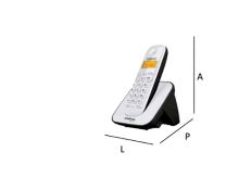 TELEFONE SEM FIO TS 3110 BRANCO/PRETO-INTELBRAS