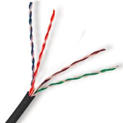 Cabo Lan Cat 5e U/utp Cmx Preto 4p 24 Awg Ind/out Cx 305m