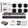 Kit 6 Câmeras de Segurança Full HD Intelbras VHD 1220 B G6 + DVR Intelbras 08 Canais Full HD MHDX 3108 + HD WD Purple 2TB + Acessórios