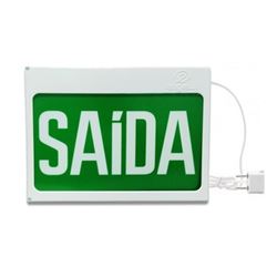 Placa De Sinalizacao New Slim Br-vd Saída Sem Seta