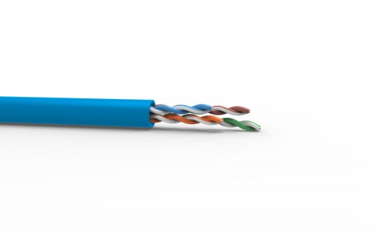 23200099 – CABO ELET. SOHOPLUS U/UTP CAT.5e 24AWGX4P CMX AZ CLARO ROHS