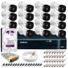 Kit Intelbras 16 Câmeras HD 720p VHL 1120 B + DVR 1116 Intelbras com HD 1TB + Acessórios