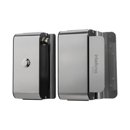 Fechadura Solenoide Função Fail Safe Botão de Saída e Temporizador Integrado FS 3010V Intelbras