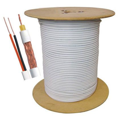 Cabo Coaxial Flexível, 300m, 85% Malha, RF4mm, Bipolar