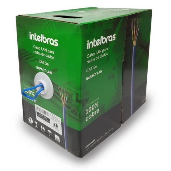 Cabo de Rede Intelbras U/UTP Impact Lan CAT5e - 305m