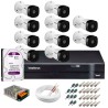 Kit 10 Câmeras VHD 1120 B G5 + DVR Intelbras + HD 1TB para Armazenamento + App Grátis de Monitoramento, Câmeras HD 720p 20m Infravermelho